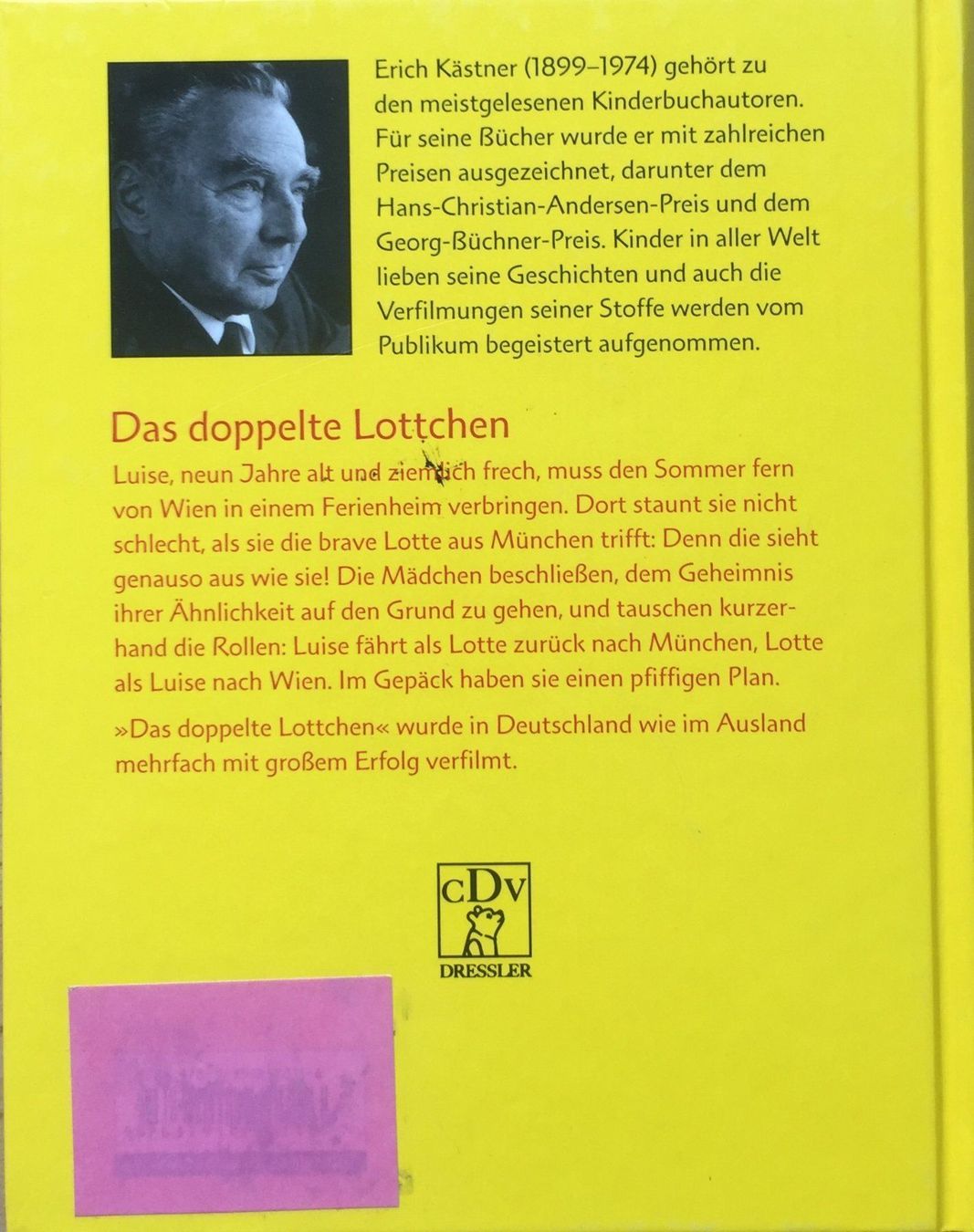 Libri: Buch -Das doppelte Lottchen – Usato da Leimbach TG venduto da manu-tg 1