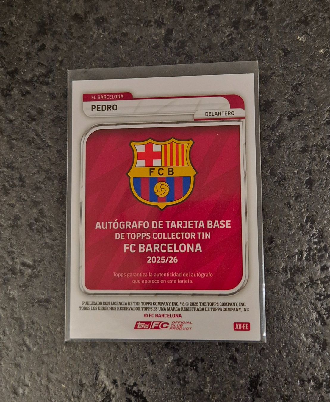 Topps Carte collezionabili: Pedro Autogramm - Barcelona - Topps – Nuovo (secondo la descrizione) da Burg AG venduto da Danoe 1