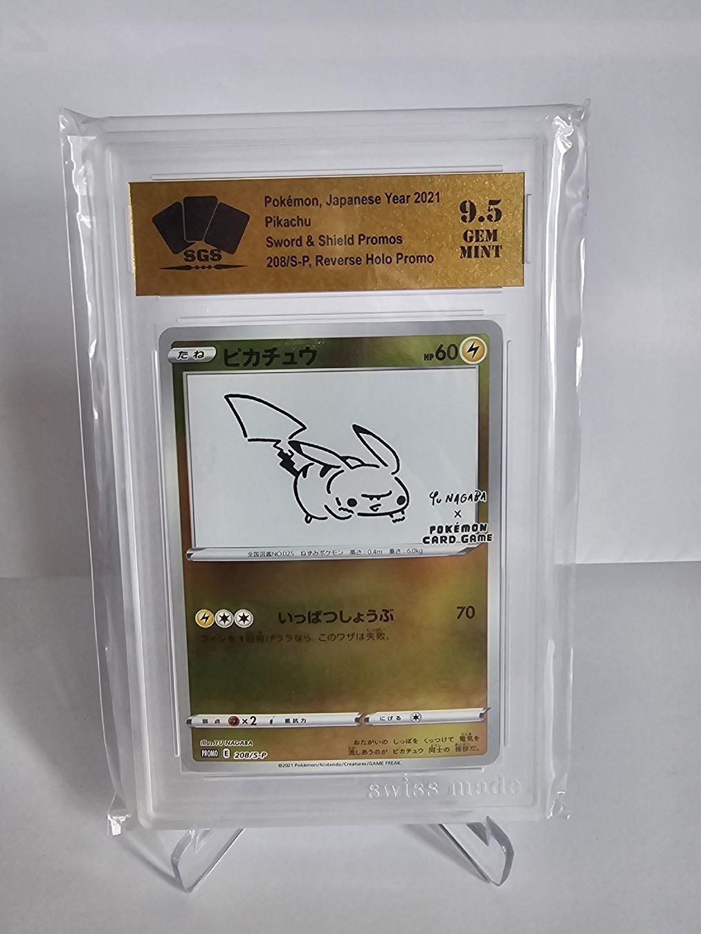 Pokémon Carte collezionabili: Pokemon Pikachu Yunagaba SGS 9.5 – Usato da Aadorf venduto da A_L_PKM_01