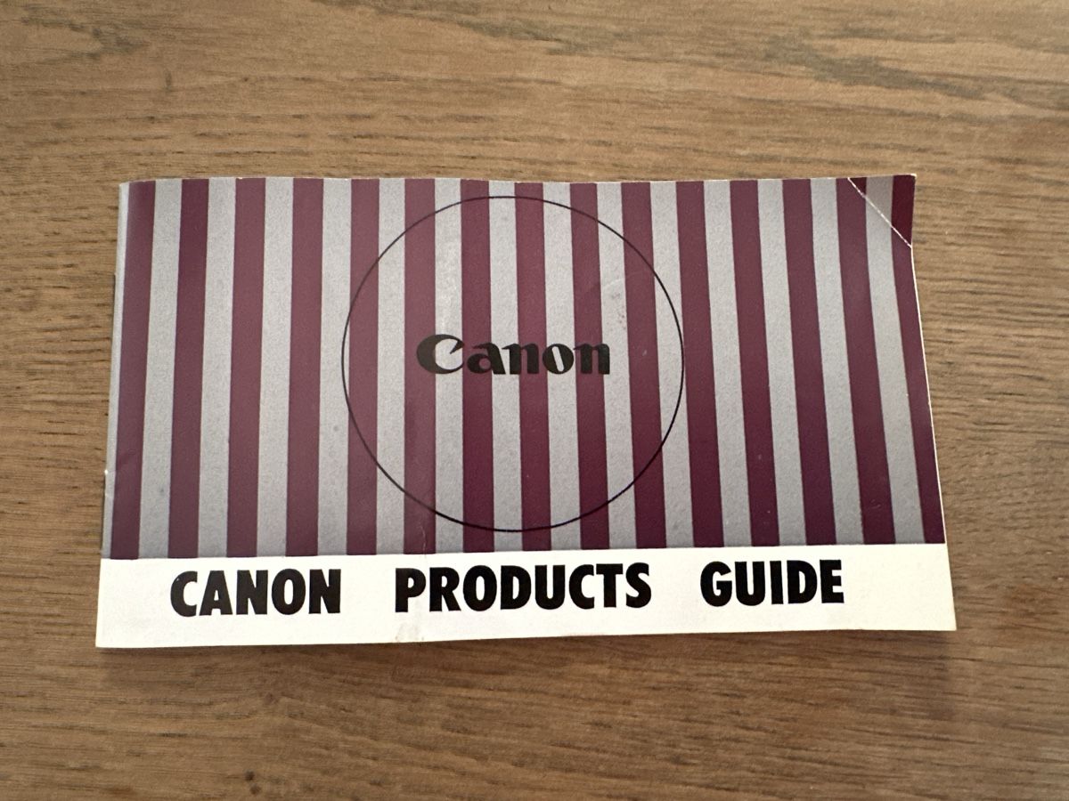 Bücher: Canon Products Guide 1970er – Gebraucht aus Frauenfeld von Jose_luis