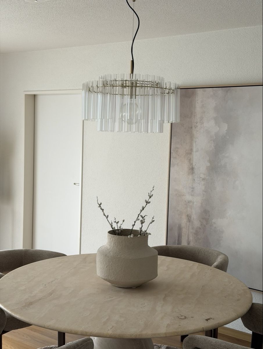 Minerali & Pietre curative: Runder Esstisch Travertin 140cm Durchmesser – Nuovo (secondo la descrizione) da Winterthur venduto da JetiD 3