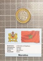 10 Dirhams Marokko 2002 Bimetall Blister Beschrieb - neu