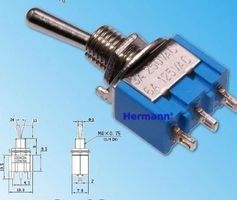 1 Kippschalter 3 Pin  EIN/EIN   EIN/AUS