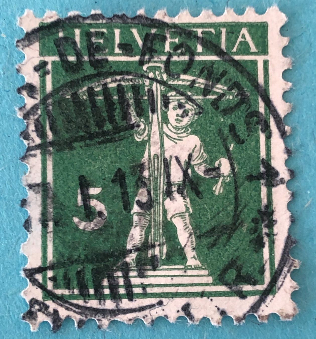 Alle Briefmarken: Tellknabe mit Vollstempel – Gebraucht aus Aarau von Billa007