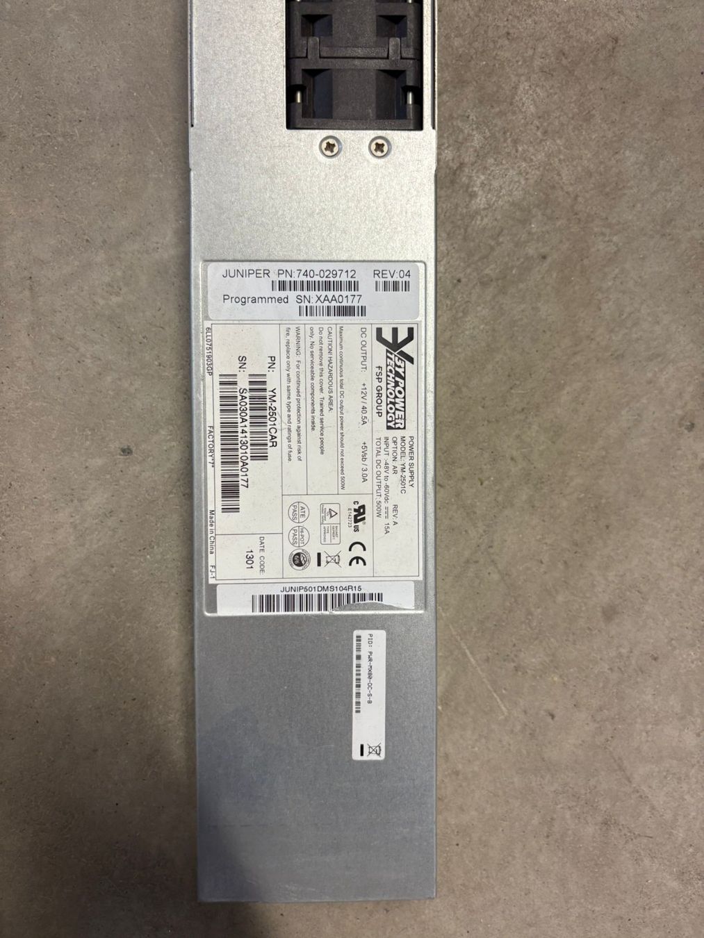 Elektronikbauteile: Hot-Swap Netzteilmodul für Juniper Networks Systeme – Gebraucht aus Sursee von Network_41AG 1