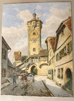 Aquarelle originale signée W. Schacht – Klingentor