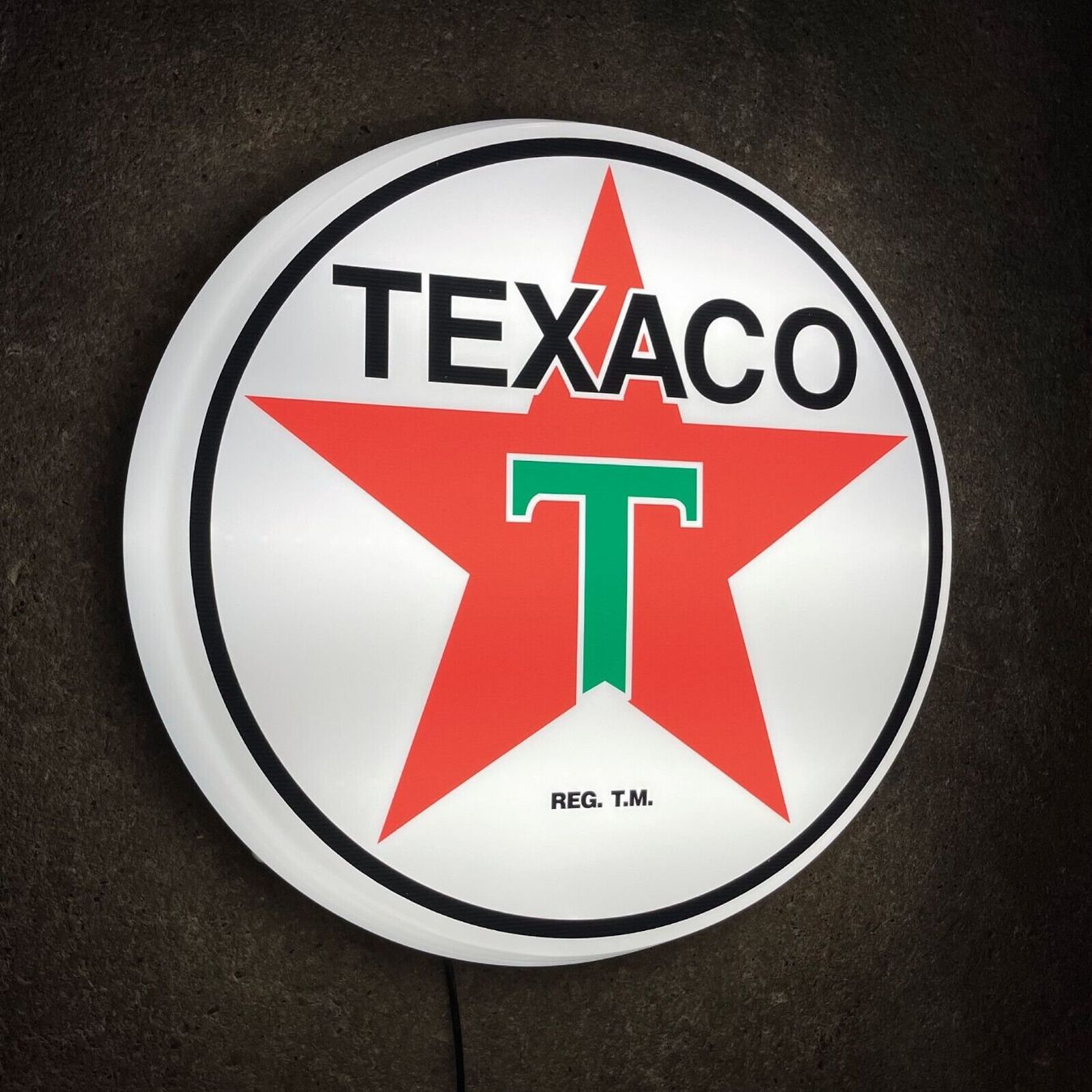 Lampade: TEXACO LED Leuchtreklame Vintage Style – Nuovo e nell'imballaggio originale da Aarburg venduto da SwissVintageWorld
