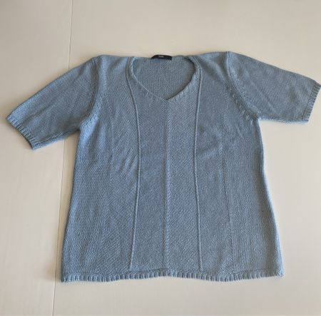 TCM Sommershirt Gr. 38/40 hellblau V-Ausschnitt