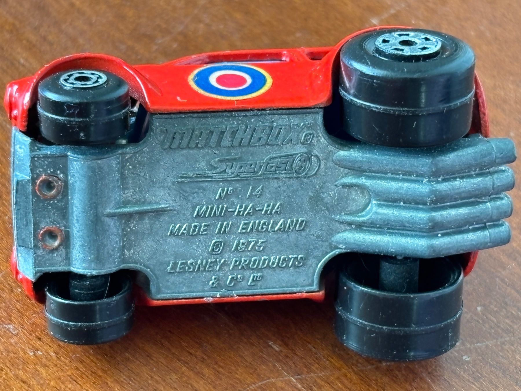 Matchbox Modellini d'auto: vintage 1975 Matchbox Superfast #14 Mini Cooper Mini-Ha-Ha – Usato da THERWIL venduto da Fcbbasel 1