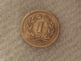 1 centime/rappen 1905
