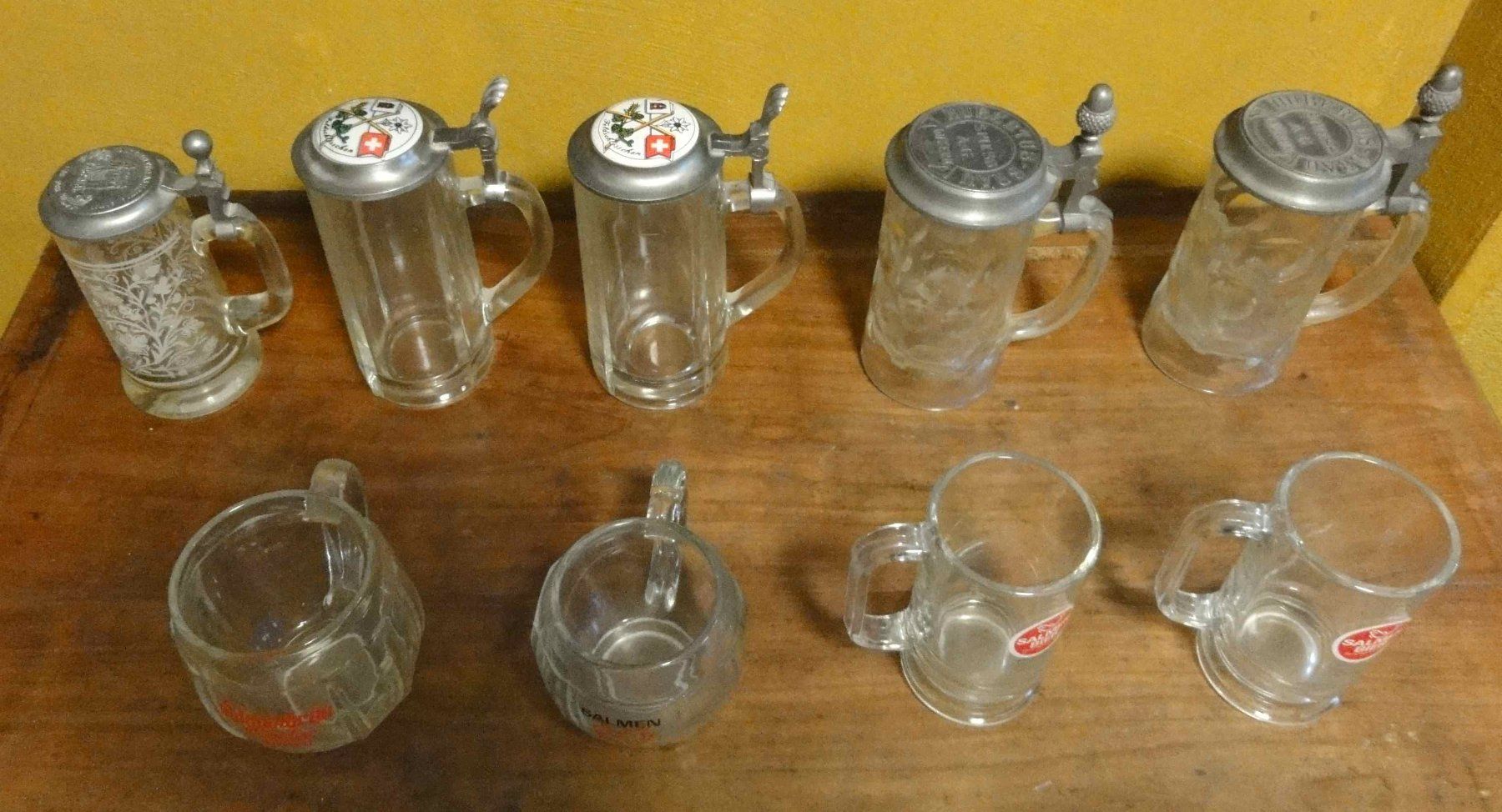 Bicchieri: Biergläser mit und ohne Deckel, vor 1990 – Usato da Wohlen AG venduto da Flusslauf 1