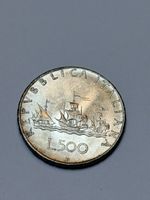 Pièce 500 Lires Italie 1980 Argent 11.06g bon état