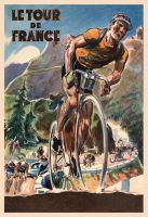 Blechschild-LE TOUR DE FRANCE-BERGRENNEN