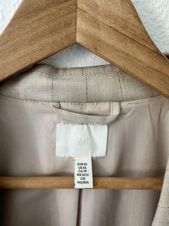 H&M Ensembles & Tailleurs: H&M Blazer Beige gestreift Gr. 34 XS – D'occasion à Zürich par zozo_d 2