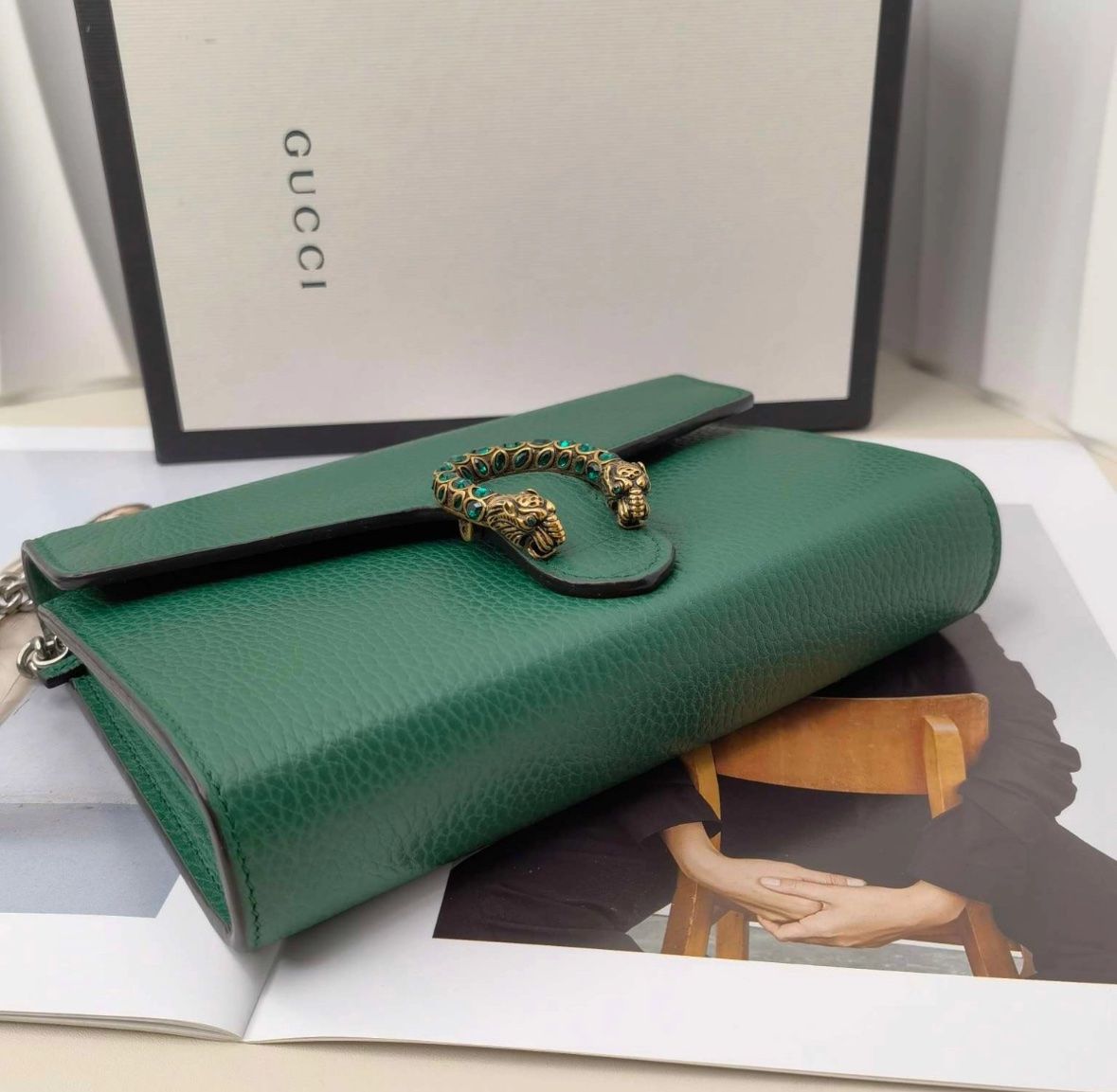 Borse da donna: Gucci Dionysus green bag from Farfetch – Nuovo e nell'imballaggio originale da Frauenfeld venduto da Vanityroom 1