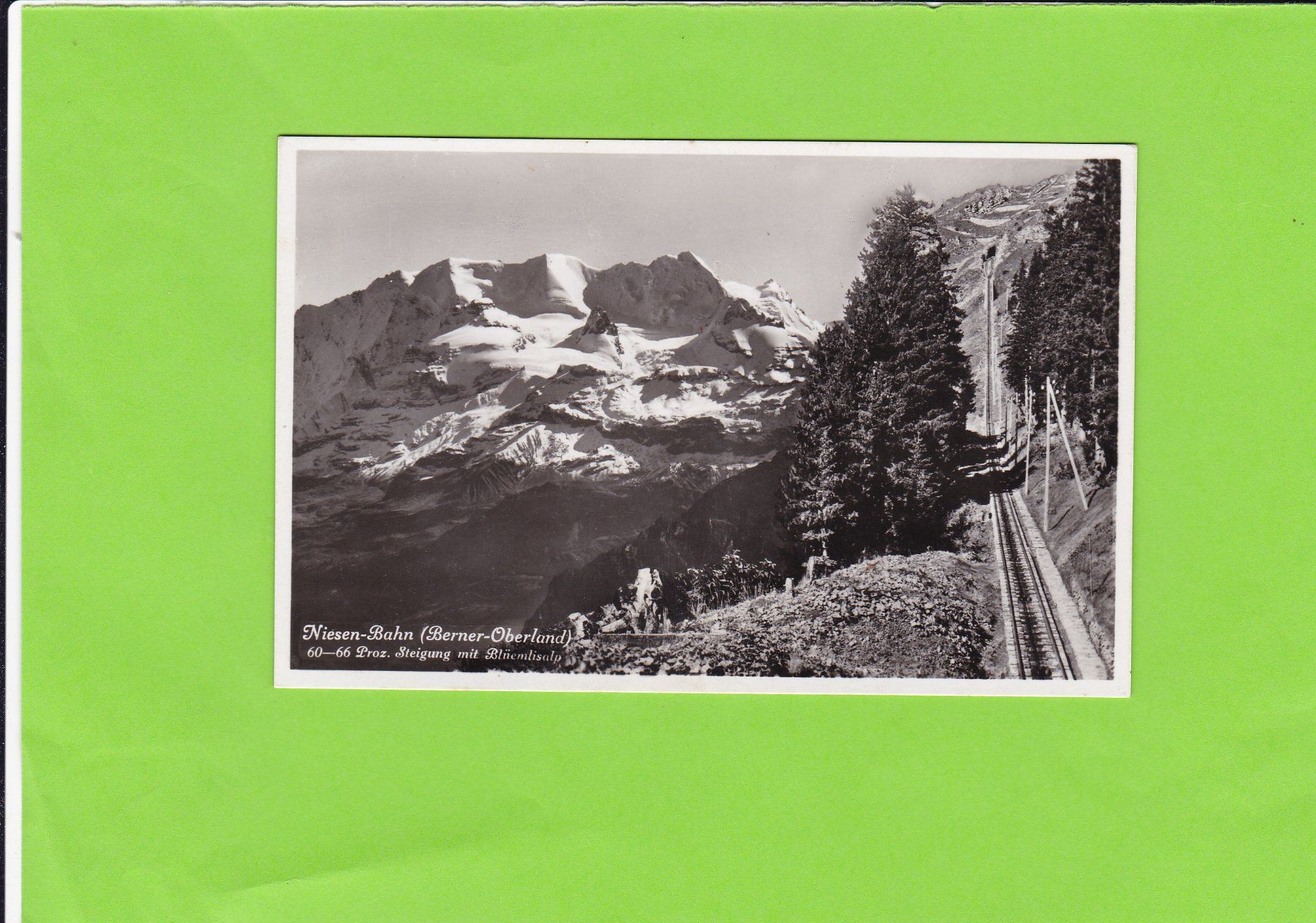 Cartoline postali: Niesen-Bahn – Usato da St. Peterzell venduto da neckertal