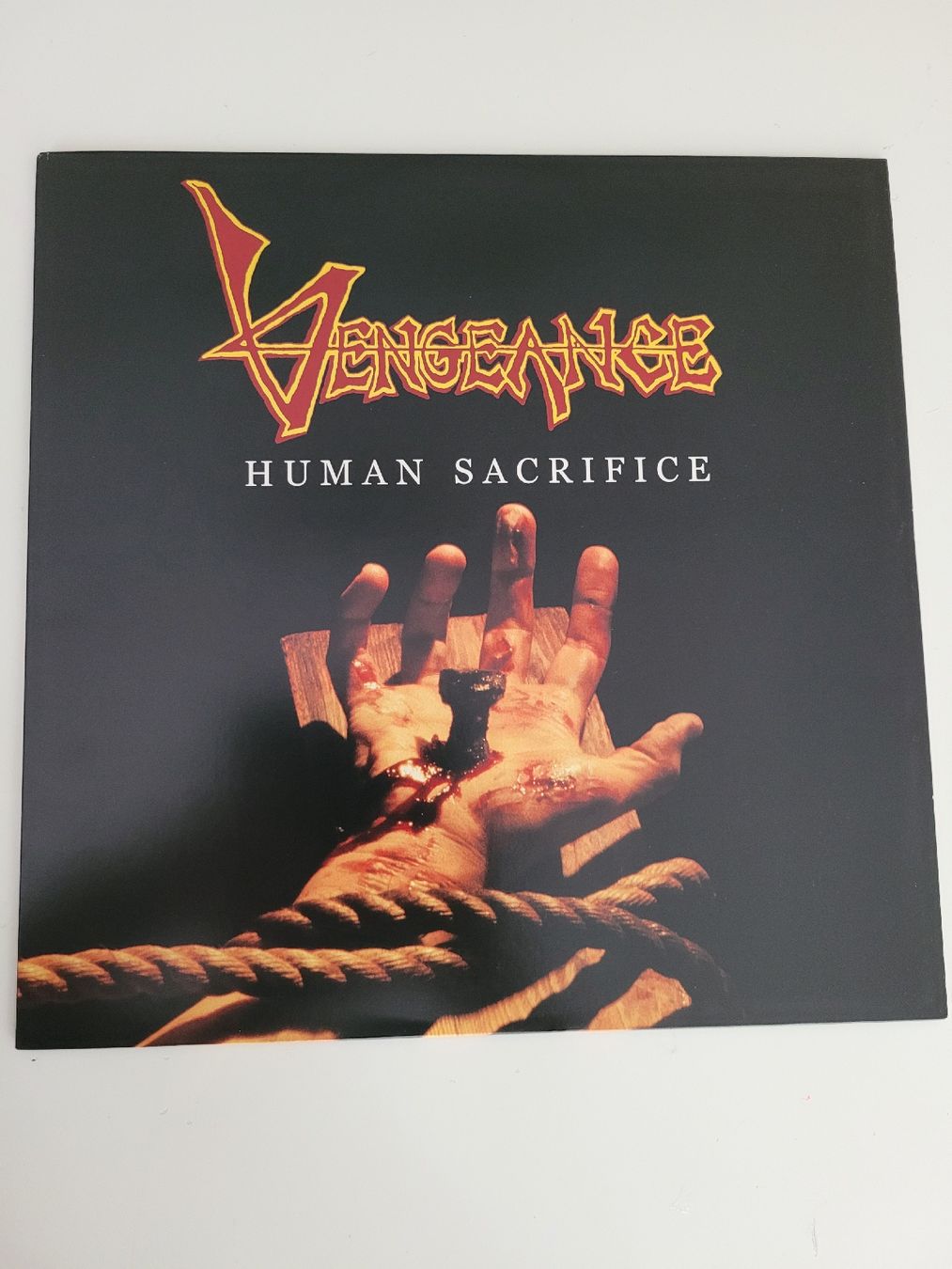 Schallplatten: Vengeance - Human Sacrifice Red Vinyl LP – Neu (gemäss Beschreibung) aus Münsingen von Drachenwurst