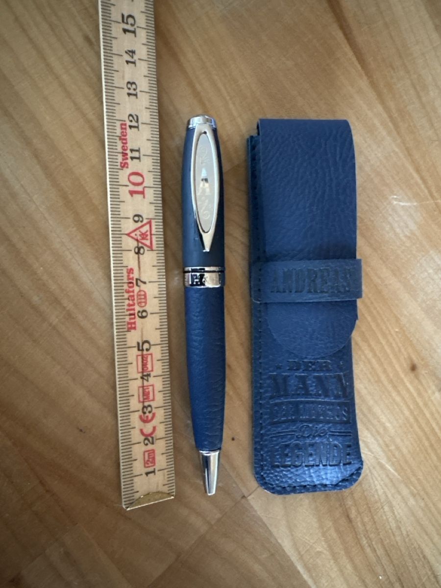 Stifte & Marker: Kugelschreiber mit Etui / Andreas – Neu und originalverpackt aus Rümlang von euqinom16