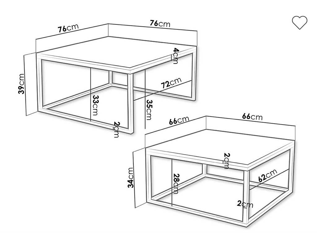 Tische: Couchtischset  – Gebraucht aus Rottenschwil von Seliin.G 3