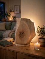 Unikat Holzlampe Eiche Indirektes Licht - RGB