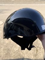 Motorradhelm Integralhelm Carbon Optik Grösse M-L