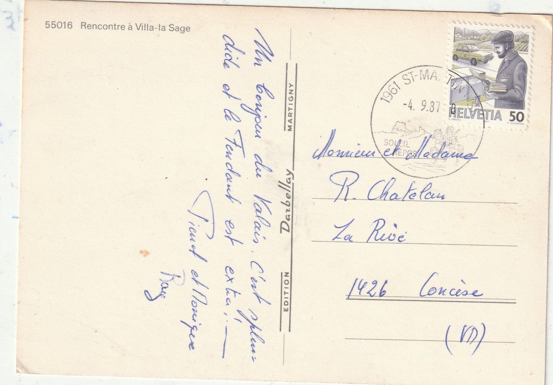 Cartoline postali: Villa la Sage Trachtendame – Usato da Lumbrein venduto da made02 1