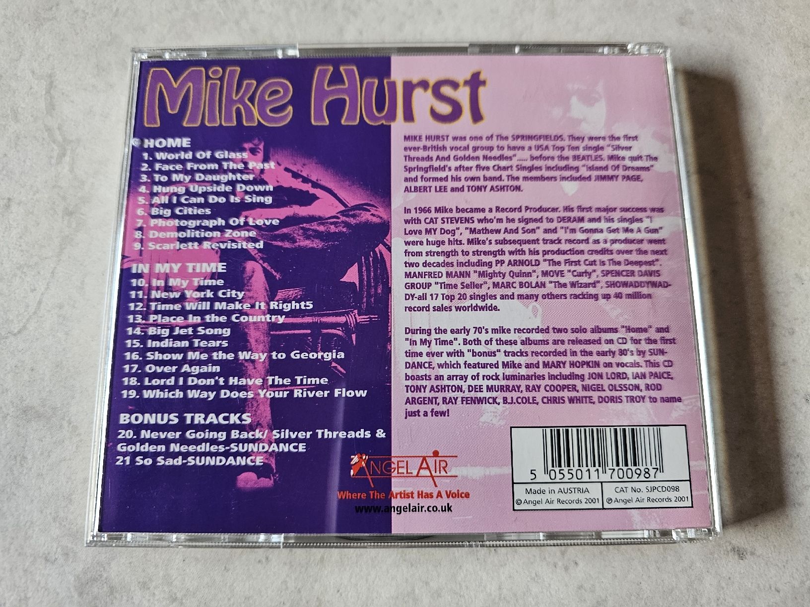 CD: Mike Hurst  -  Home In My Time – Usato da Schneisingen venduto da backstore24 1
