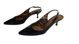 DOLCE & GABBANA Slingback-Pumps Gr. 39 Schwarz