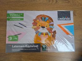 Bastelset: Laternen-Bastelset "Löwe" 9-teilig