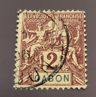 Gabun 1904 alte briefmarke