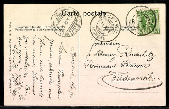 Cartoline postali: AK Hauptwil, Ortsansicht – Usato da Berlin venduto da bartko-reher 1