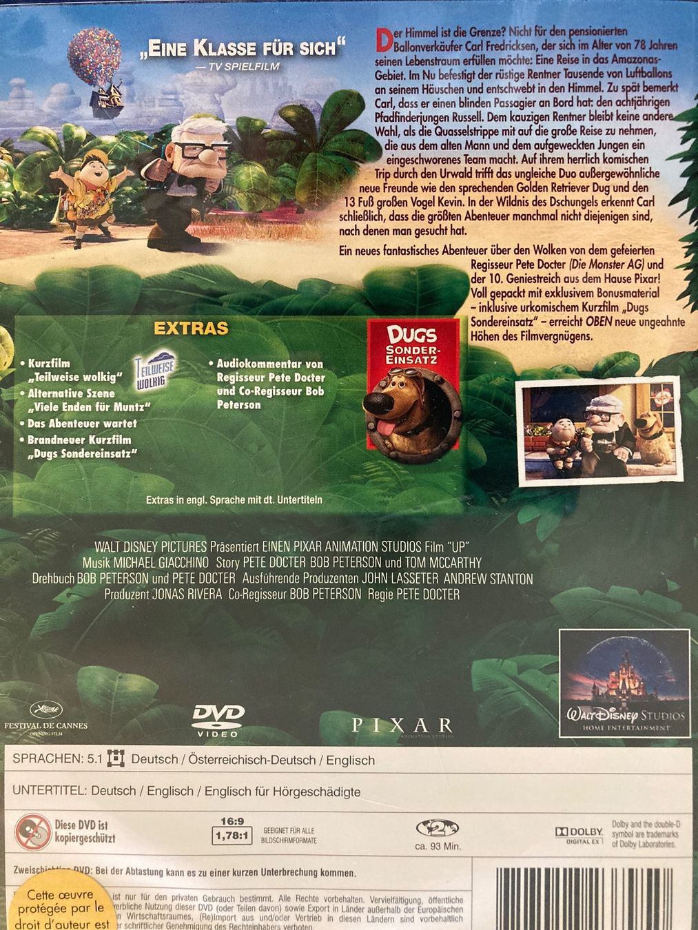 Tutti i DVDs: OBEN Disney Pixar – Usato da Zürich venduto da Frangipan23 1