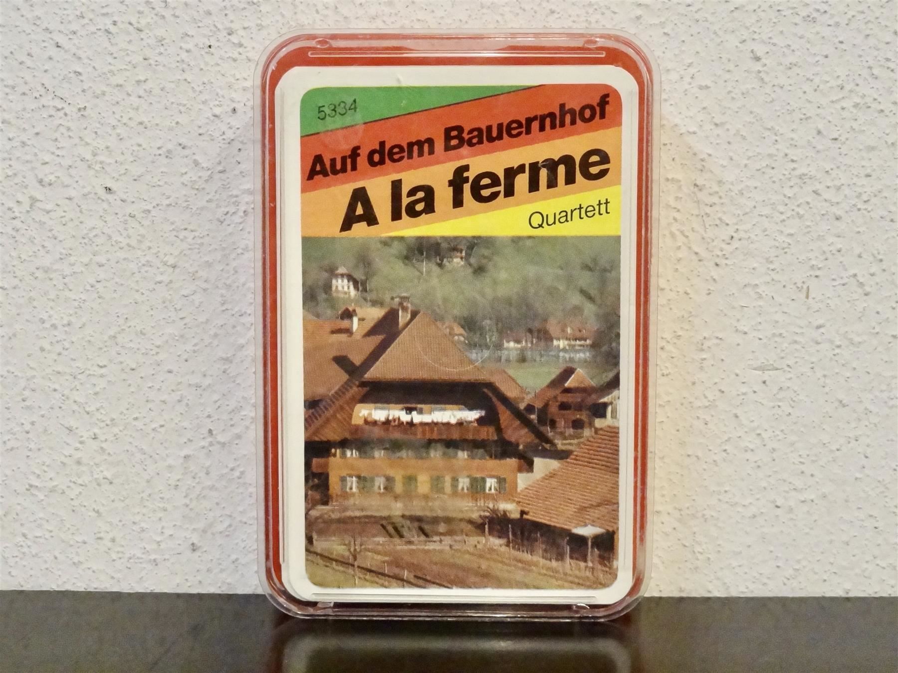 Spiele: Quartett AUF DEM BAUERNHOF TIER-QUARTETT – Gebraucht aus Kerzers von wisaundso