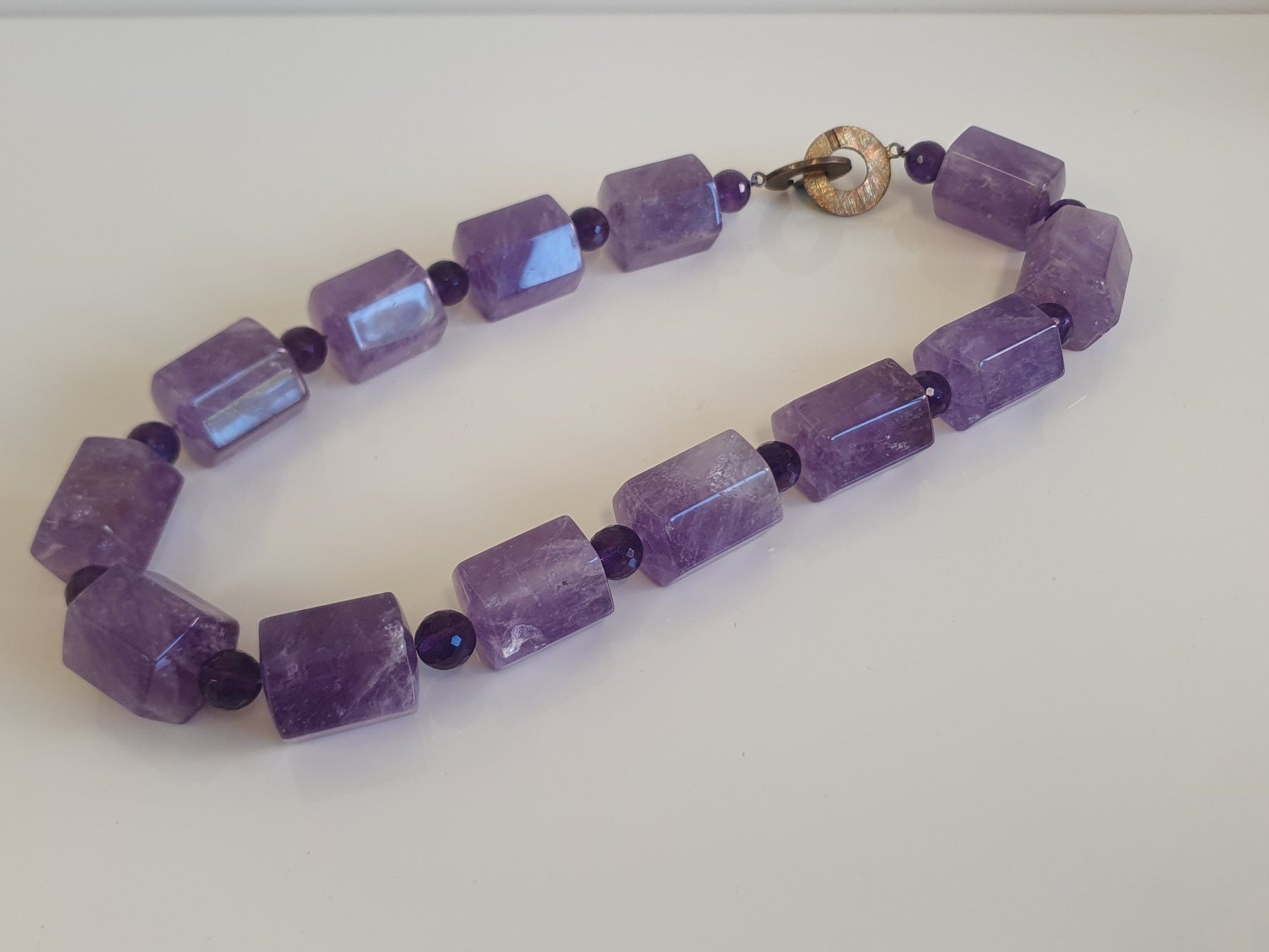 Catenine: Amethyst Collier, violett, Halskette – Usato da Edlibach venduto da flairaffair