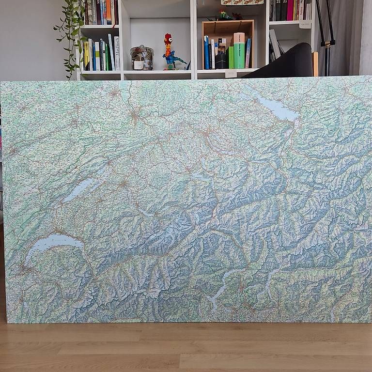 Cartine & Atlanti: Schweizerkarte als Wanddeko – Usato da Zürich venduto da Lector8