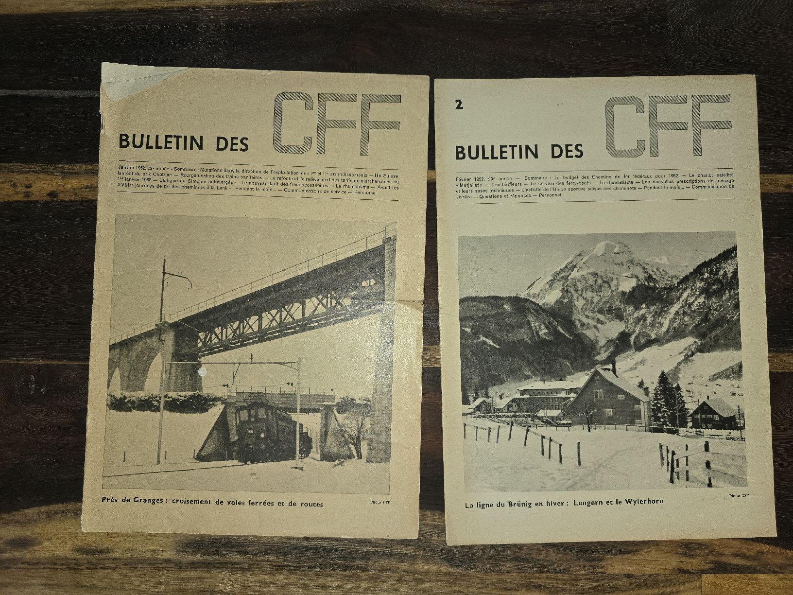 Riviste & Magazine: 14 Bulletins des CFF 1952-1953 – Usato da Farvagny-le-Petit venduto da Aeternitas_FS 1