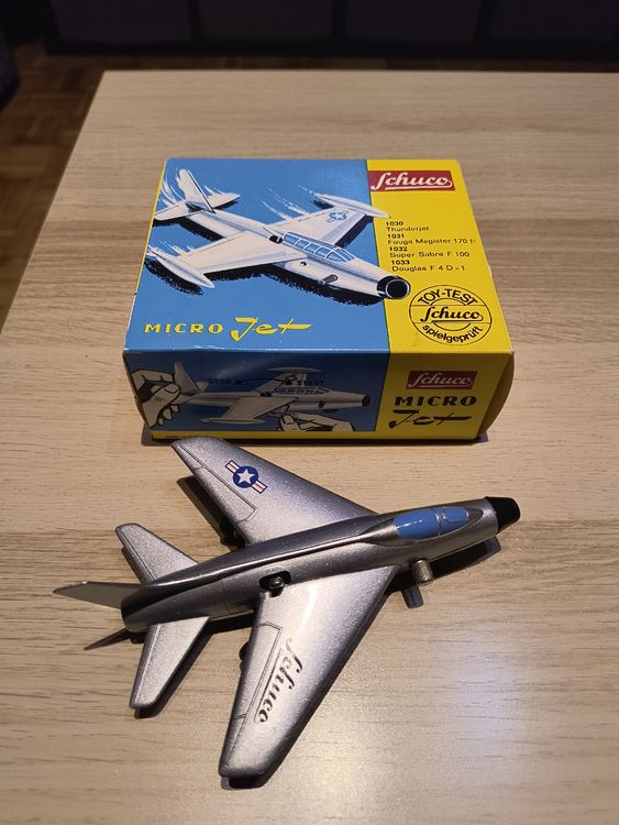 Avion ancien Schuco Micro Jet 1032 - Made in Western Germany - An