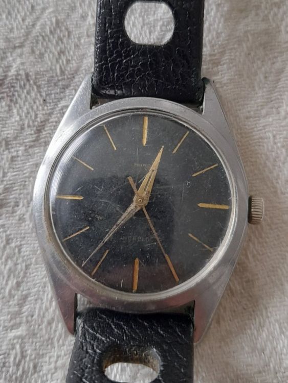 MONTRE HOMME : MERIT AUTOMATIC 25 RUBIS . INCABLOC . FONCTIONNEL