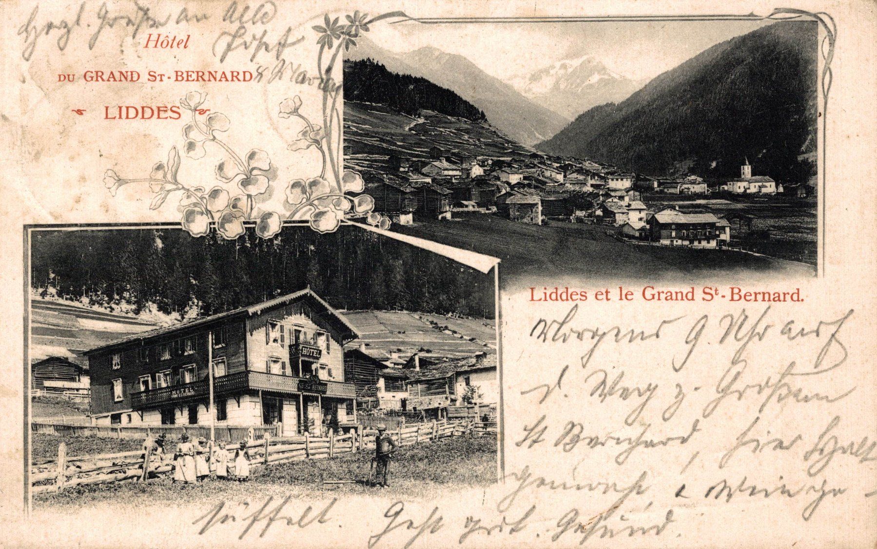 Cartoline postali: Liddes et le Grand St. Bernard – Usato da Bronschhofen venduto da Astore