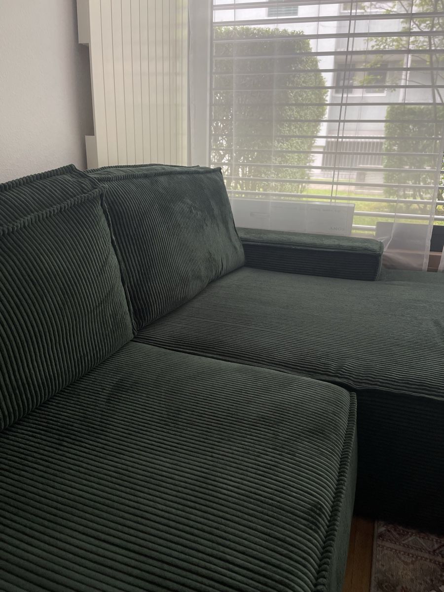 Divani: Ausziehbares dunkelgrünes Sofa / Couch – Usato da Kreuzlingen venduto da qos_99wt 3