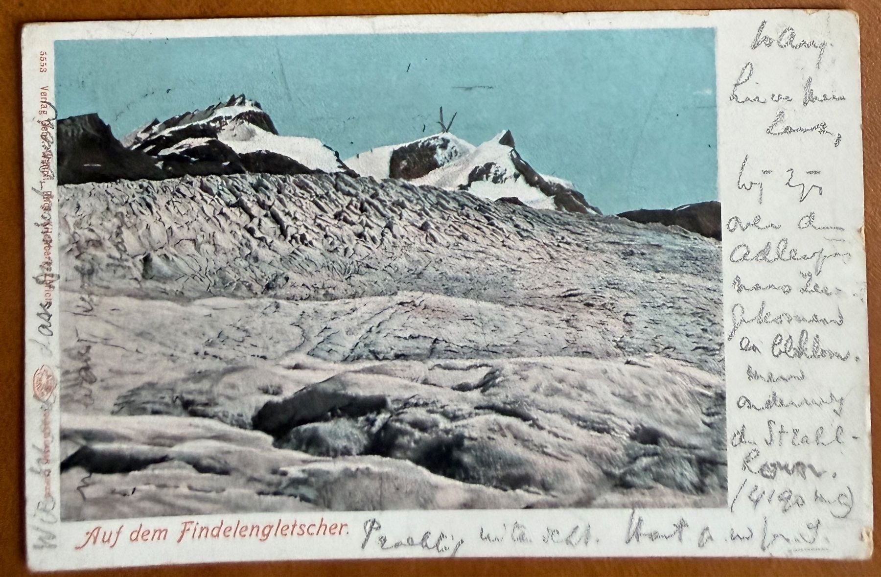 Cartoline postali: Zermatt - Findelengletscher - 1920 – Usato da Lutry venduto da Ediego