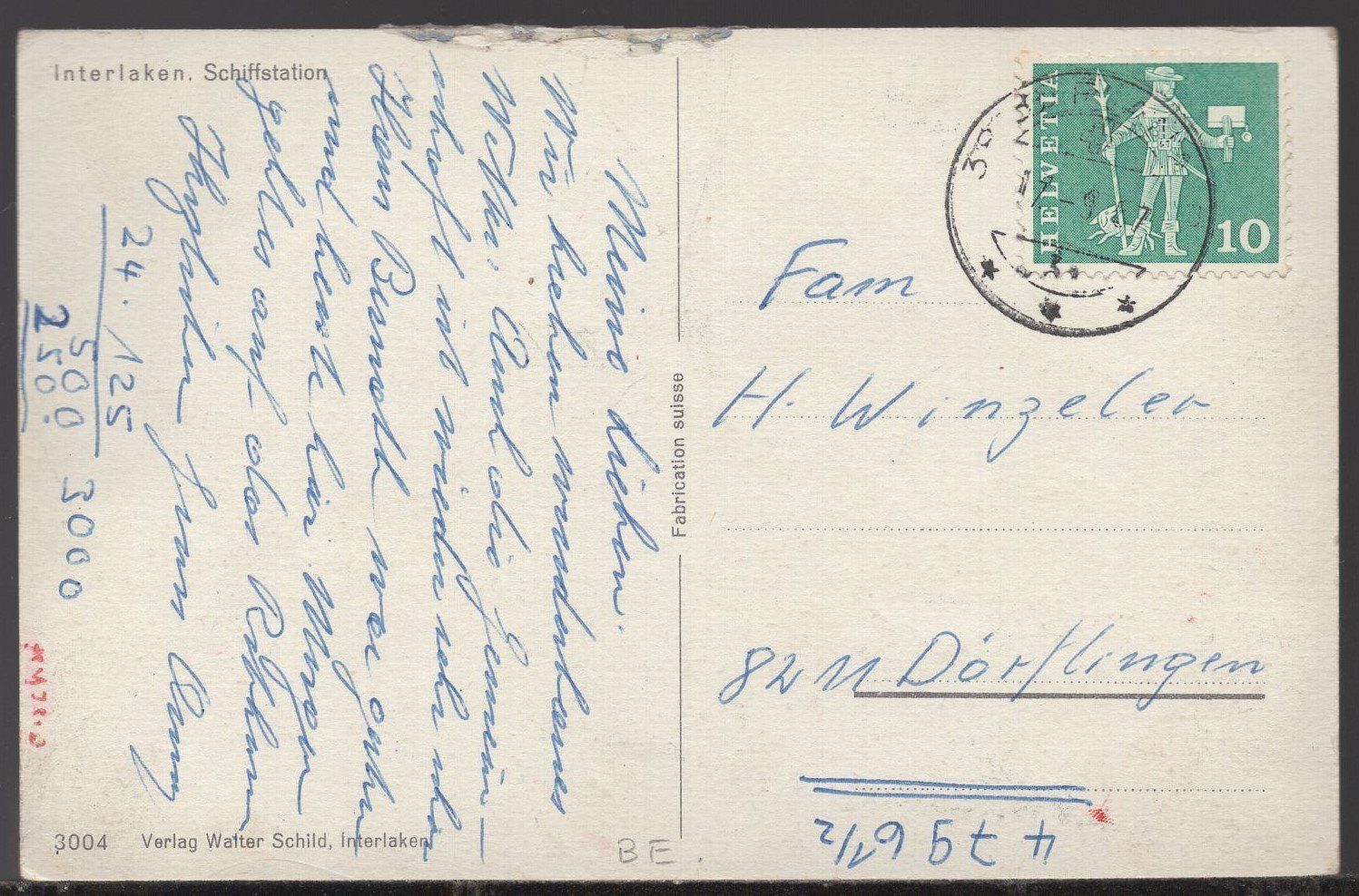 Cartes postales: Interlaken Schiffstation – D'occasion à Aarau par kufi44 2
