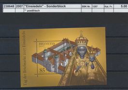 2007 "Einsiedeln" - Sonderblock, ** postfrisch