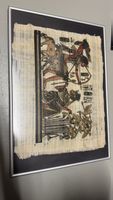 Ägyptisches Wandbild Papyrus Malerei Rahmen Antik-Stil
