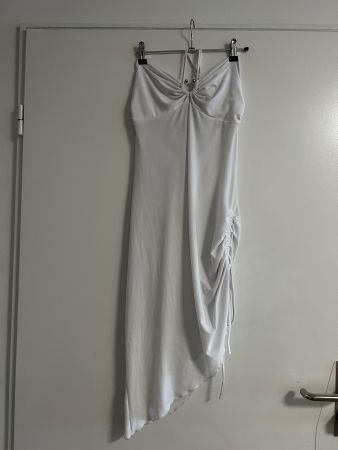 Asymmetrisches Kleid Figurbetont Neckholder Gr L Neu
