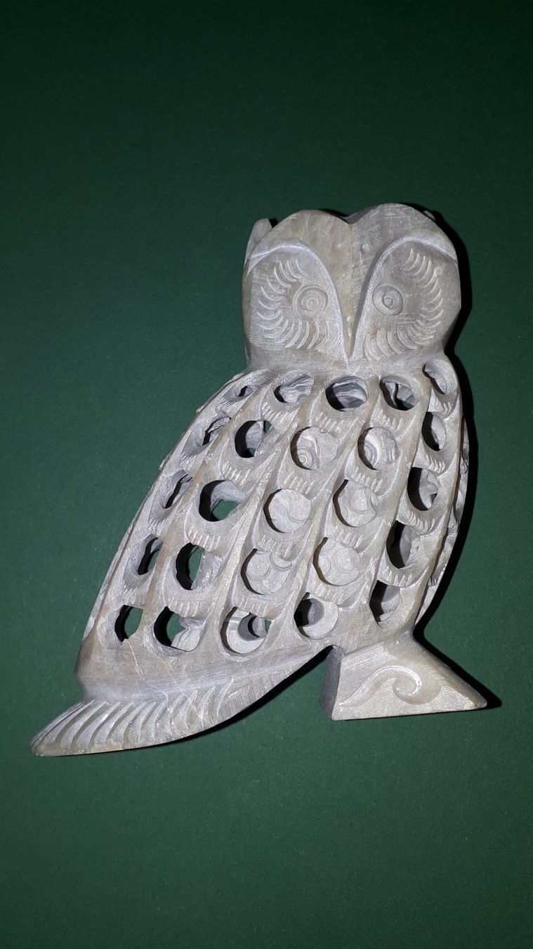 Statuette: Dekorative Stein Eule – Usato da Plagne venduto da Reticulum01 5