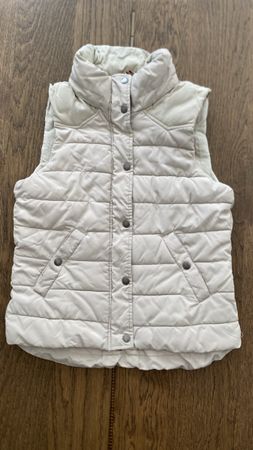 H&M L.O.G.G. Steppweste beige Grösse 36 Gilet Damen Kleidung