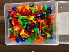Einzelne Steckperlen, Form viereckig und viertelförmig