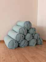 Lot de 10 bolsters de yoga couleur eucalyptus