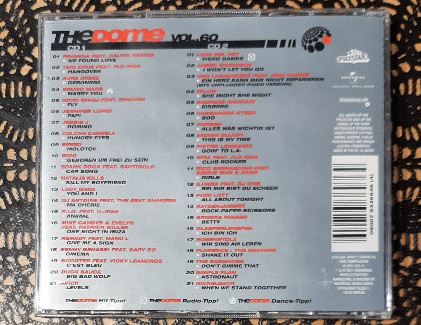 CDs: The Dome Vol. 60, Doppel-CD 2011, Hit Compilation, Sampler – Gebraucht aus Amriswil von Celini3 1
